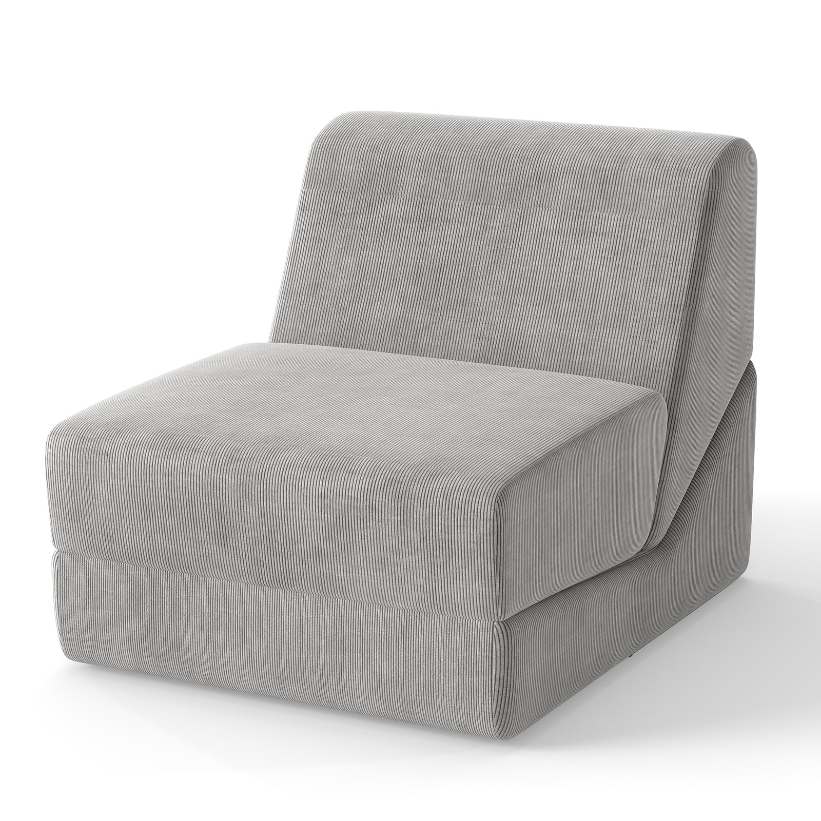 3-in-1 Folding Sofa Bed with Washable Zippered Cover, Gray Sofas & Loveseats at Gallery Canada