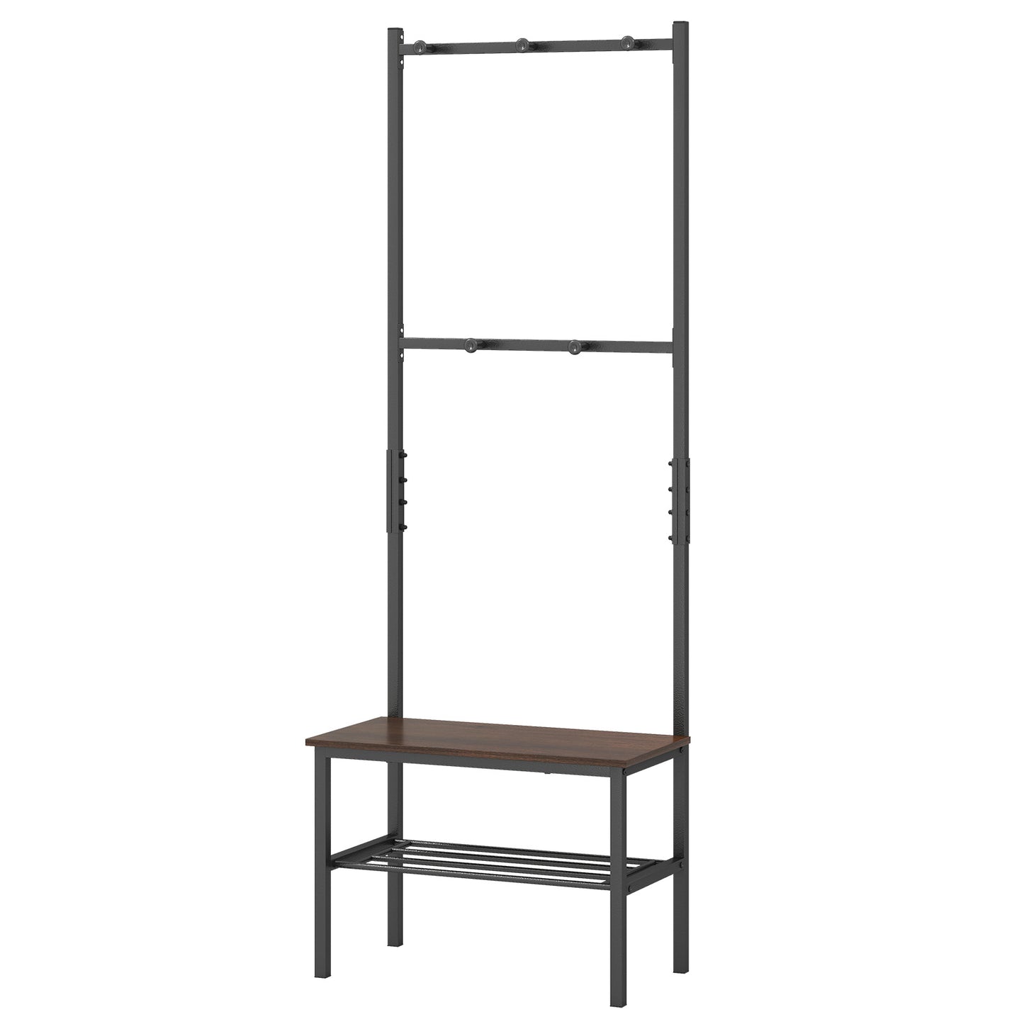3-in-1 Hall Tree Freestanding Entryway Bench with Hooks Coat Racks & Hall Trees at Gallery Canada