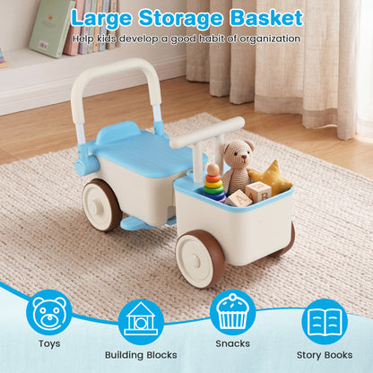 3-in-1 Kids Ride On Push Car, Blue