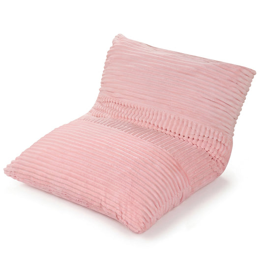 3-in-1 Large Bean Bag Chair, Corduroy, Pink Floor Chairs Pink at Gallery Canada