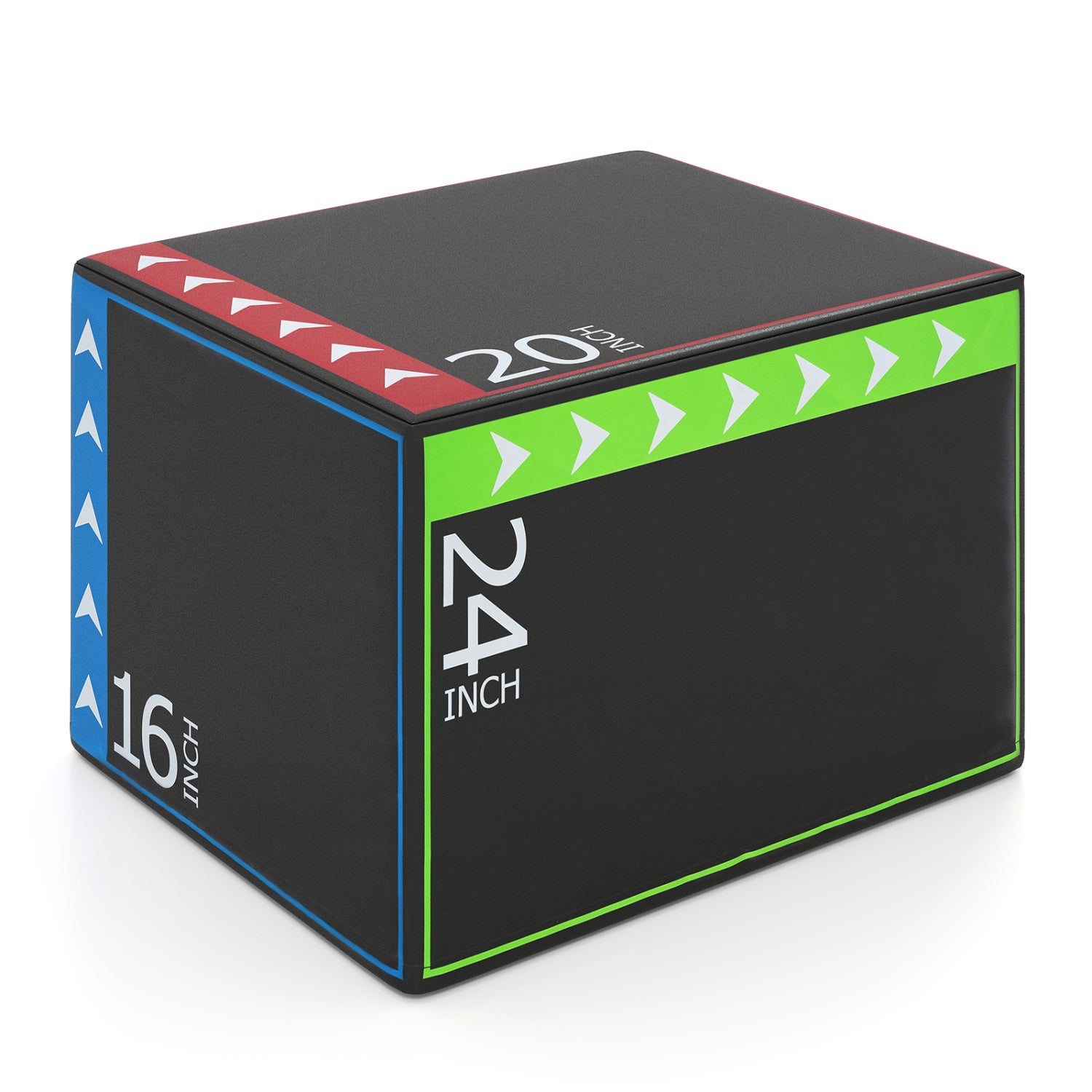 3-In-1 Plyometric Box, 16 x 20 x 24 Inches, Soft Plyo Jump Box Yoga & Gym Mats at Gallery Canada