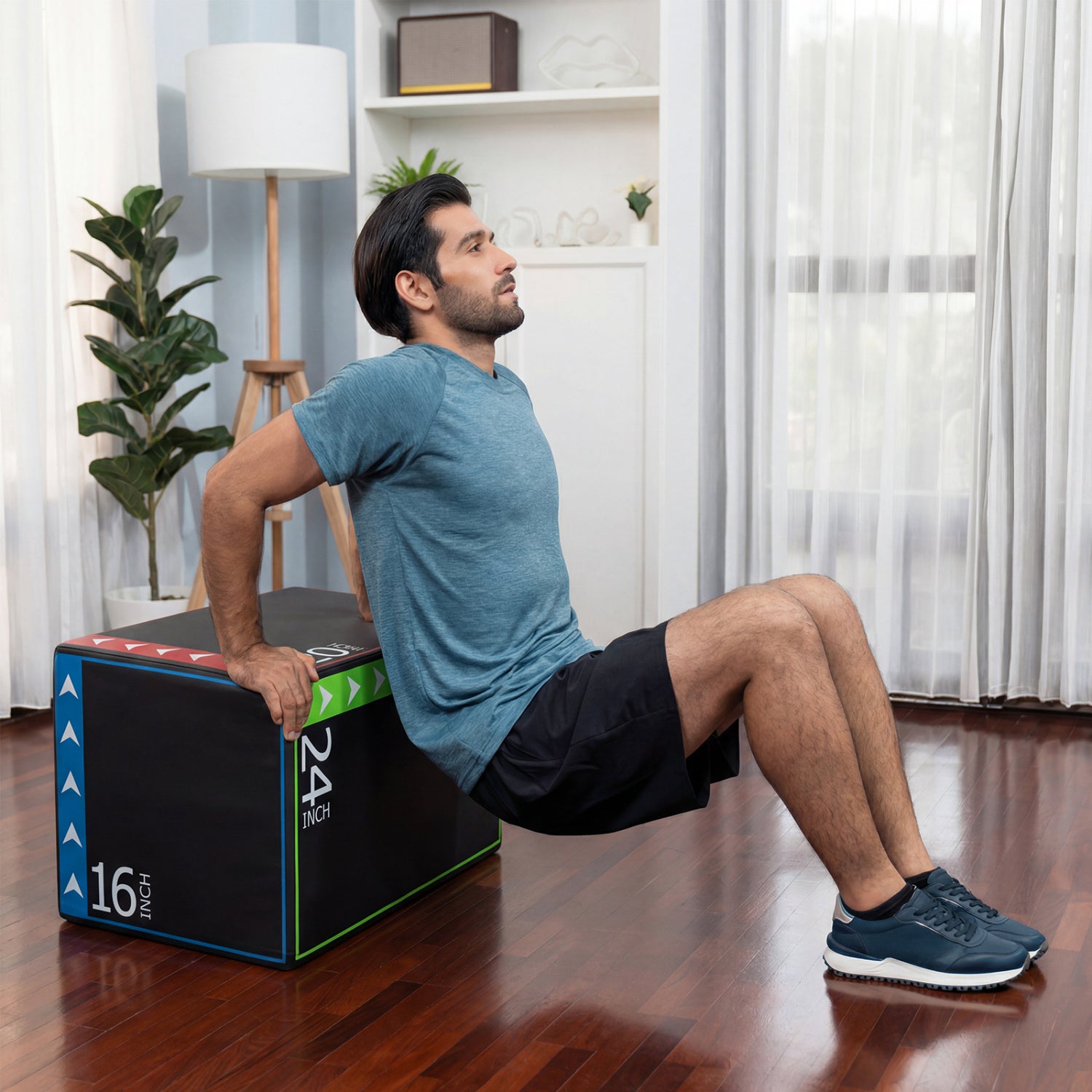 3-In-1 Plyometric Box, 16 x 20 x 24 Inches, Soft Plyo Jump Box Yoga & Gym Mats at Gallery Canada