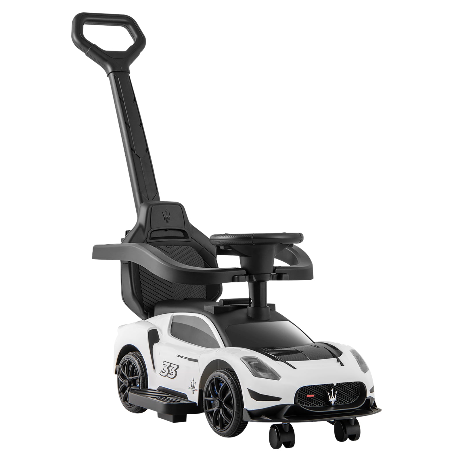 3-In-1 Ride On Push Car, White Push & Pedal Ride On Toys White at Gallery Canada