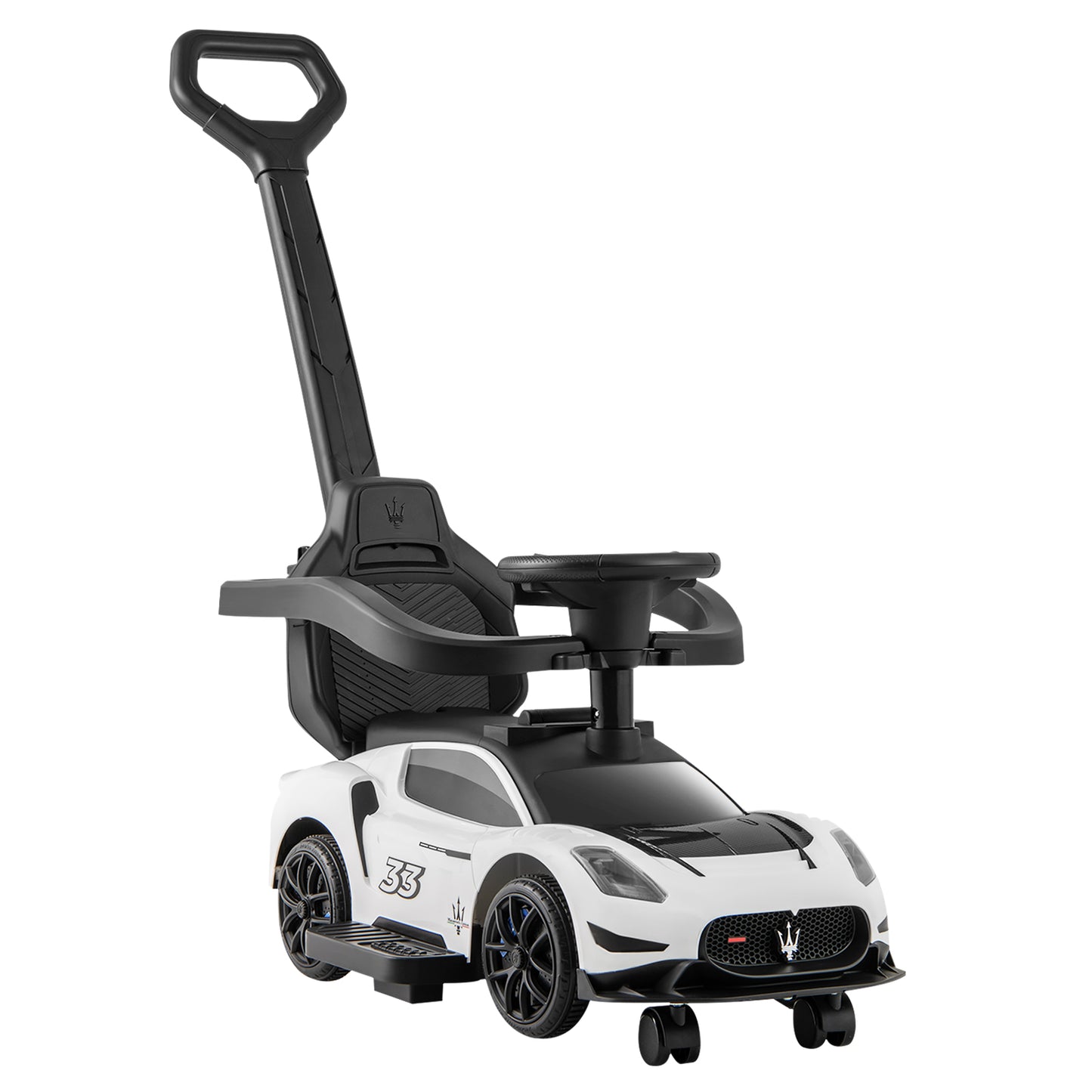 3-In-1 Ride On Push Car, White Push & Pedal Ride On Toys White at Gallery Canada