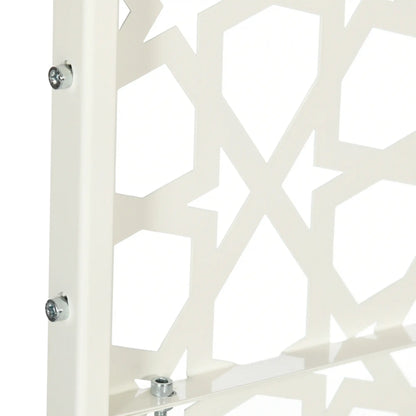 Metal Outdoor Privacy Screen, 36.2" x 17.7" x 78", White Side Awnings at Gallery Canada
