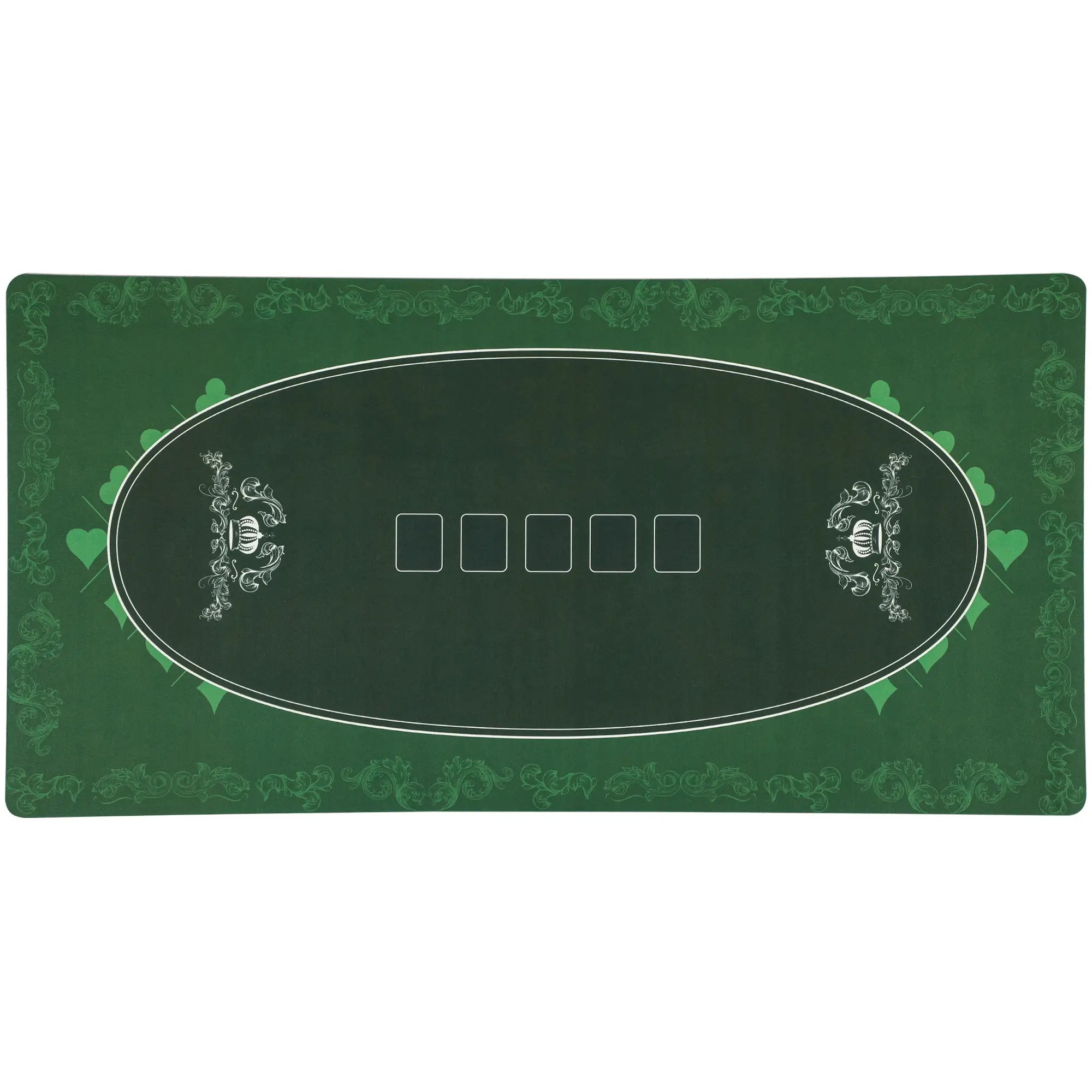 6 Player Poker Table Top Mat, Green Game Tables Green at Gallery Canada