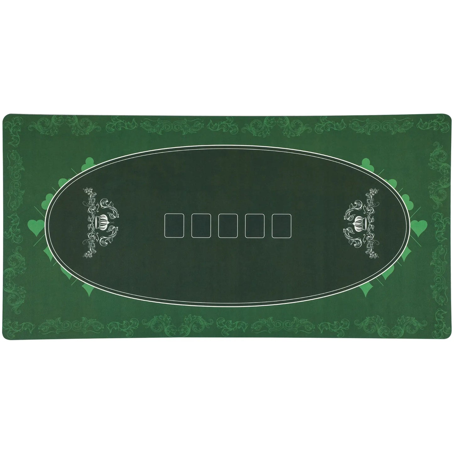 6 Player Poker Table Top Mat, Green Game Tables Green at Gallery Canada