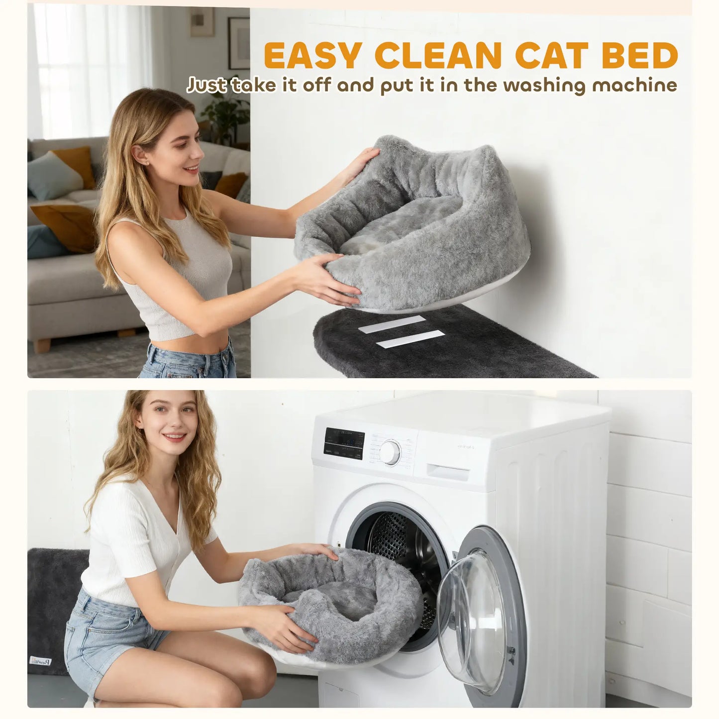 4Pcs Cat Wall Shelves with Scratching Post, Pad, Hammock, Bed Cat Climbing Wall at Gallery Canada