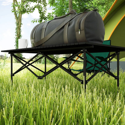 Folding Camping Table, Roll up Top, Carry Bag, Portable, Black Picnic Tables & Camping Chairs at Gallery Canada