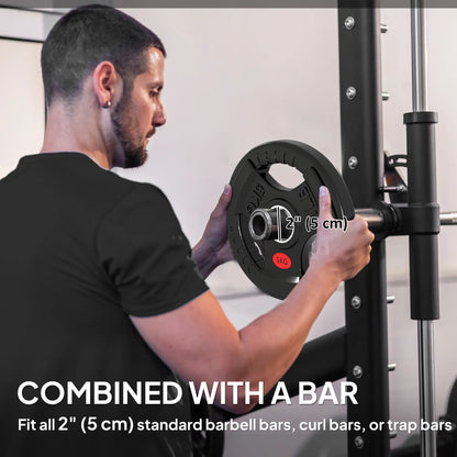 Weight Plates Set, 2-Inch Barbell Weights, 4 x 11lbs Dumbbells & Barbells at Gallery Canada