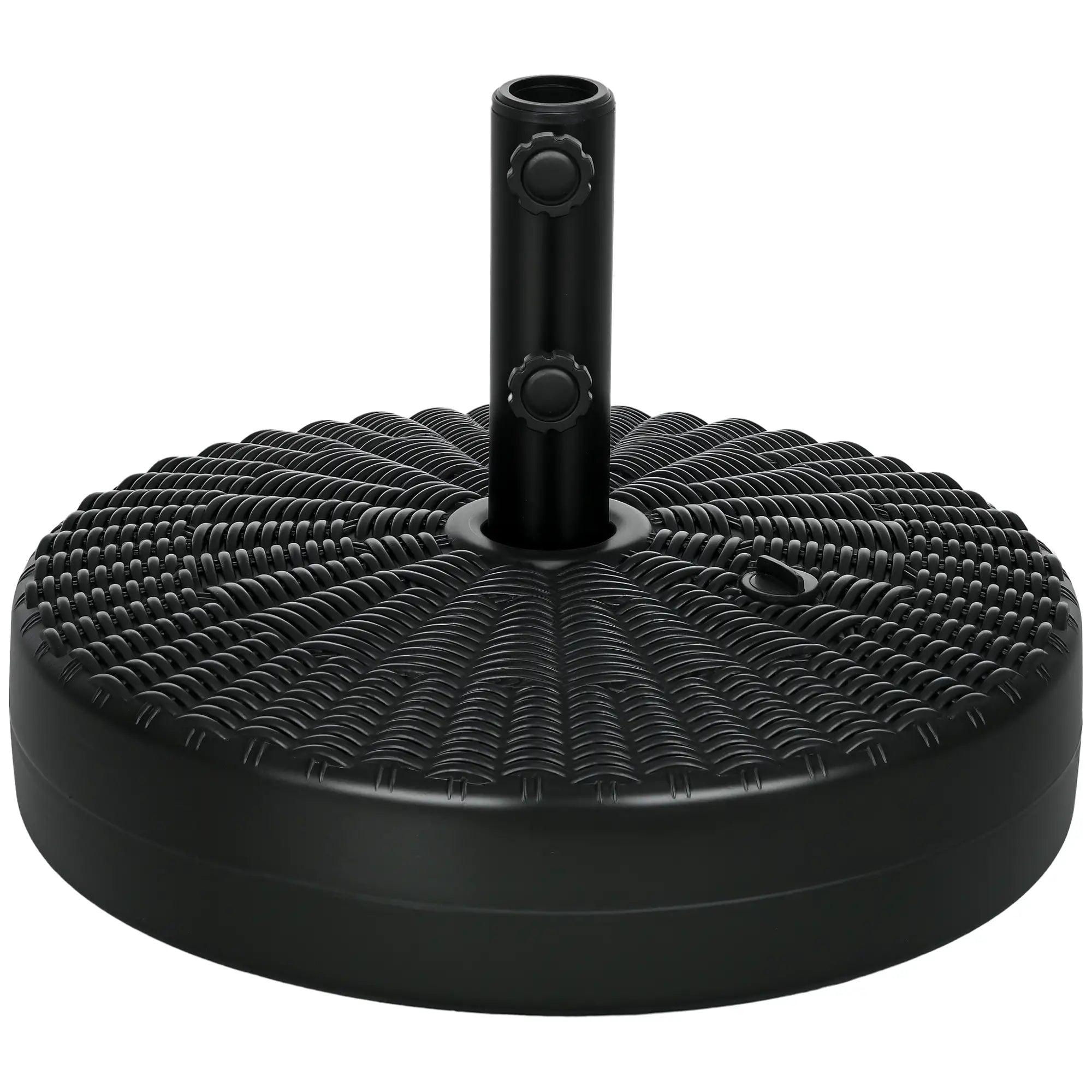 Heavy Duty Fillable Umbrella Base, Steel Pole, Round Stand, Black Umbrella Bases at Gallery Canada