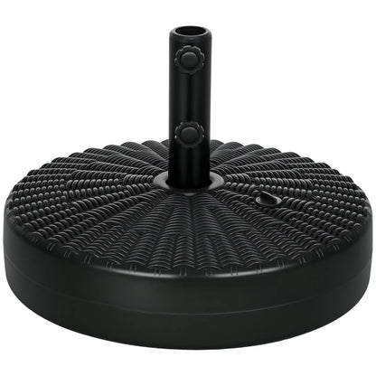 Heavy Duty Fillable Umbrella Base, Steel Pole, Round Stand, Black Umbrella Bases at Gallery Canada