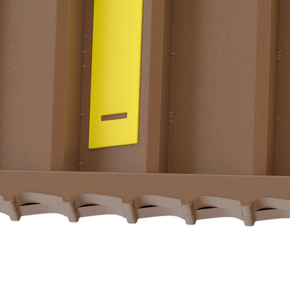 Foldable Dog Car Ramp, Anti-Slip Steps, Brown