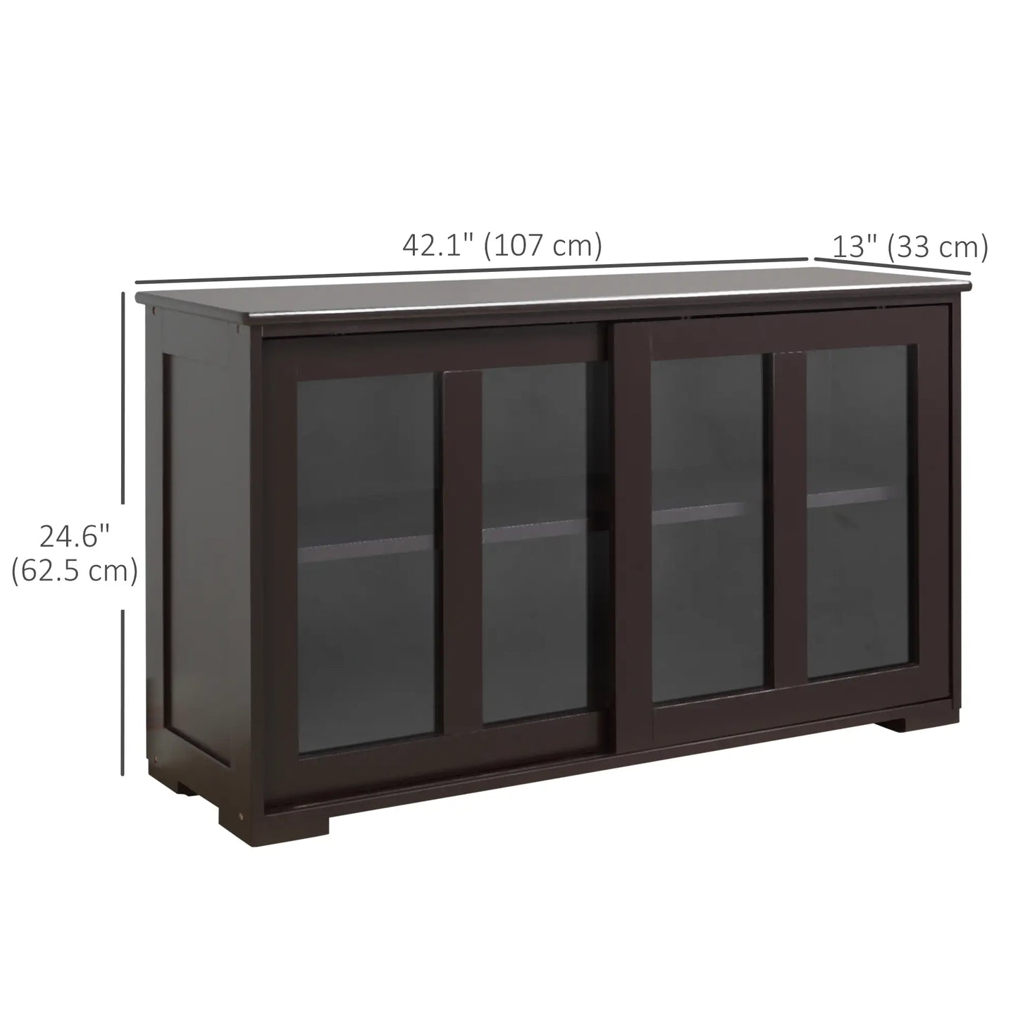 Modern Kitchen Sideboard, Stackable Storage Cabinet, Sliding Glass Door Bar Cabinets at Gallery Canada