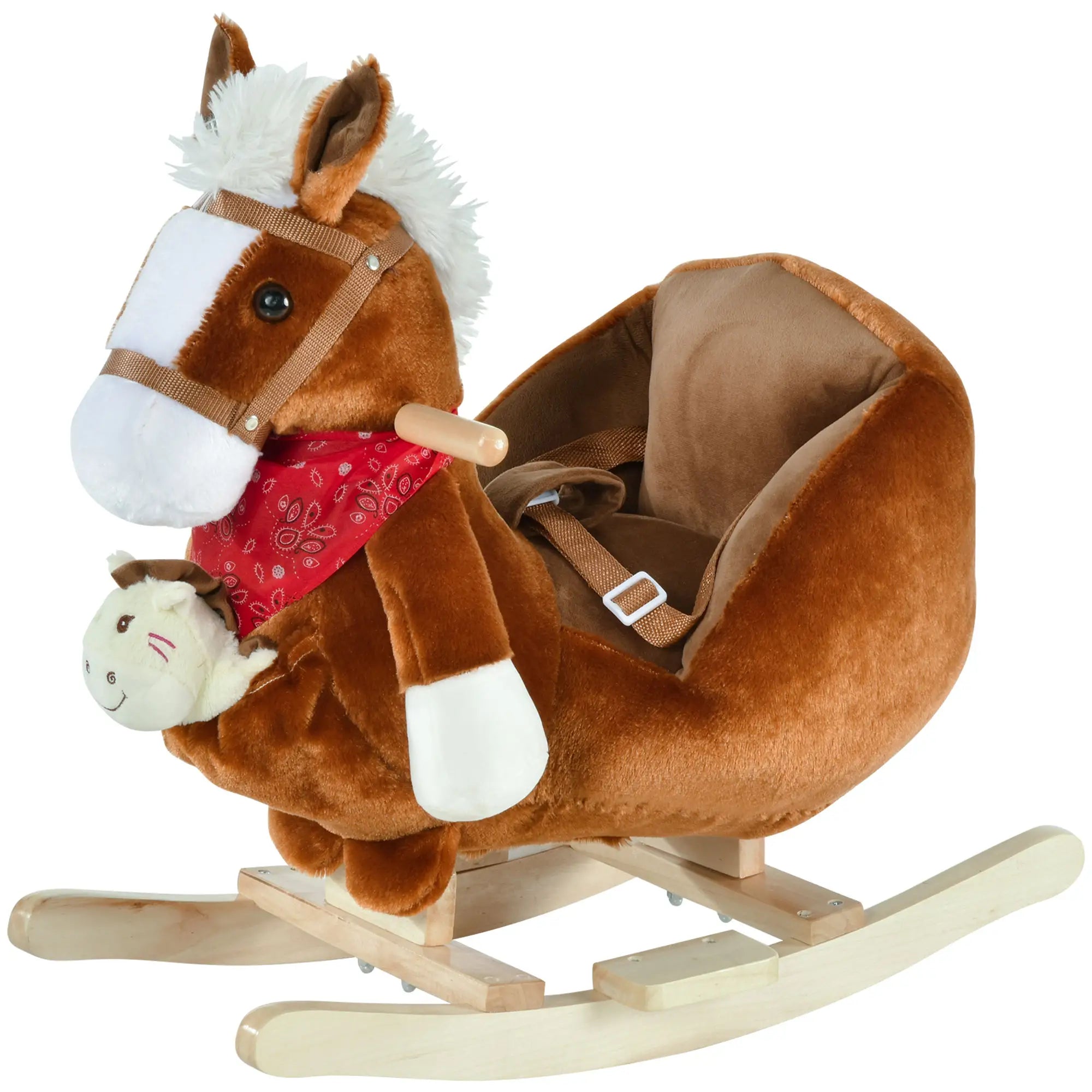 Kids Rocking Horse with Cradlesong, Hand Puppet, 18-36 Months, Brown Rocking Horses at Gallery Canada