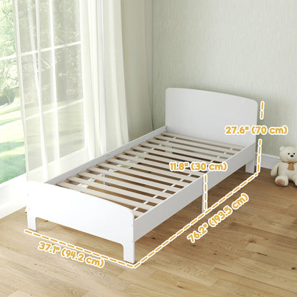 Toddler Bed Frame, 3-12 Years, White Kids Bedroom Furniture at Gallery Canada
