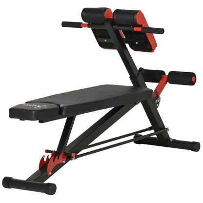 Adjustable Weight Bench, Roman Chair, Hyper Extension, Ab Sit Up, Black and Red Weight Benches at Gallery Canada