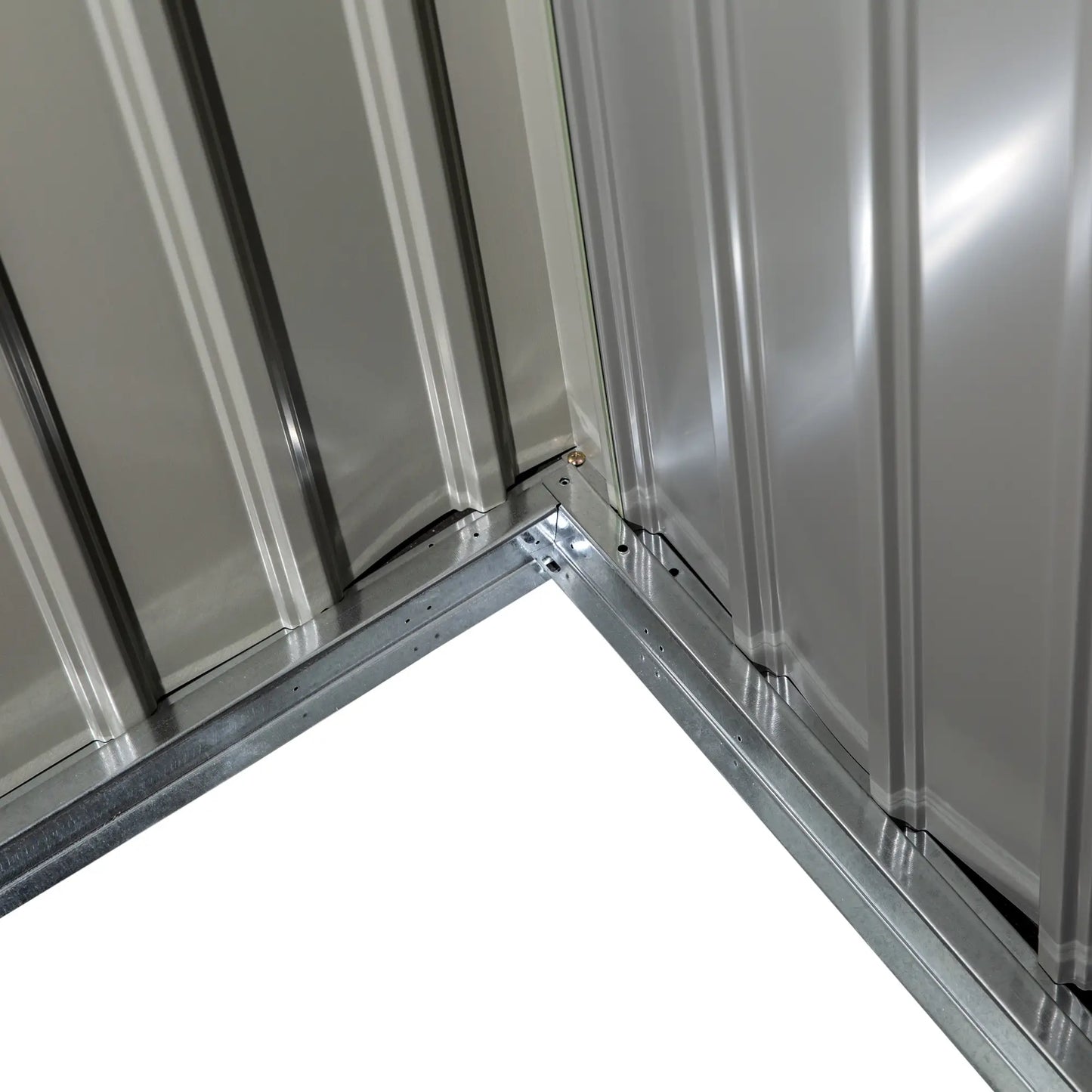 9.1'x6.4'x6.3' Garden Storage Shed, Foundation Kit, Double Doors, Light Green Sheds at Gallery Canada