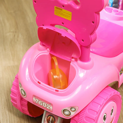 Toddler Push Car with Horn, Light, Music, Pink Push Cars for Toddlers at Gallery Canada