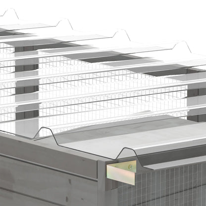 74"H Walk-in Cat Enclosure, Waterproof Roof, 2 Condos, 6 Platforms Outdoor Cat Enclosures at Gallery Canada