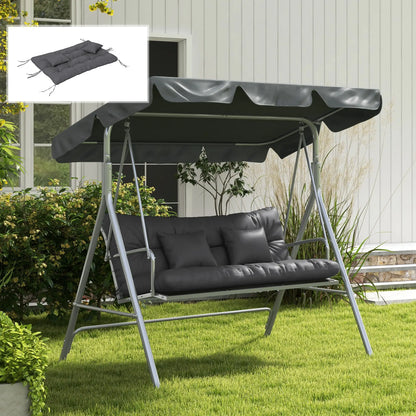 4-Piece Patio Chair Cushion Set, Back and Seat Pillows, Grey Patio Chair Cushions at Gallery Canada