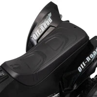 VTT pour enfants 12V, doubles moteurs, suspension arrière, 2,2 MPH, roues lumineuses, noir