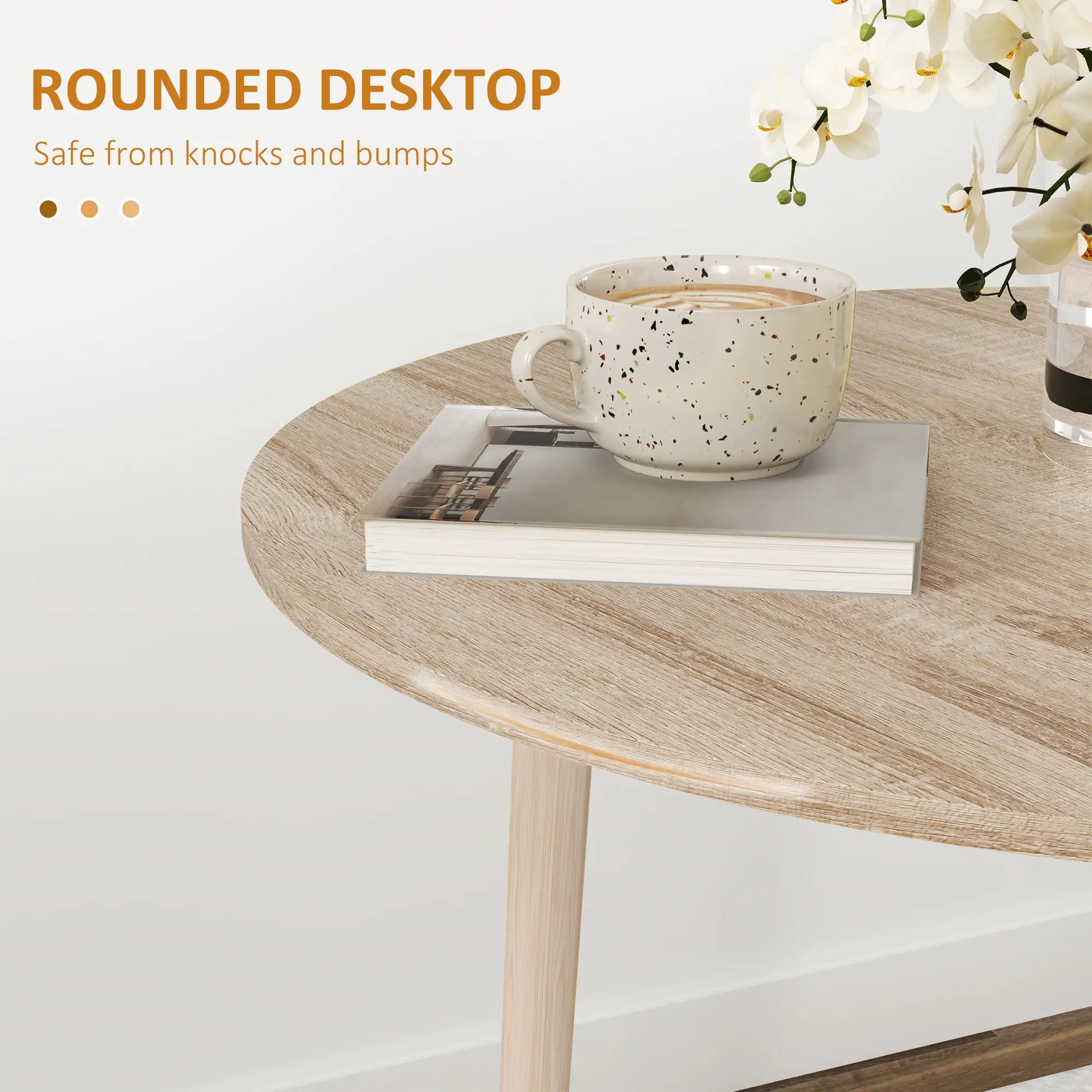 Round Folding Dining Table, Drop Leaf Kitchen Table, Wood Legs, Oak Dining Tables at Gallery Canada