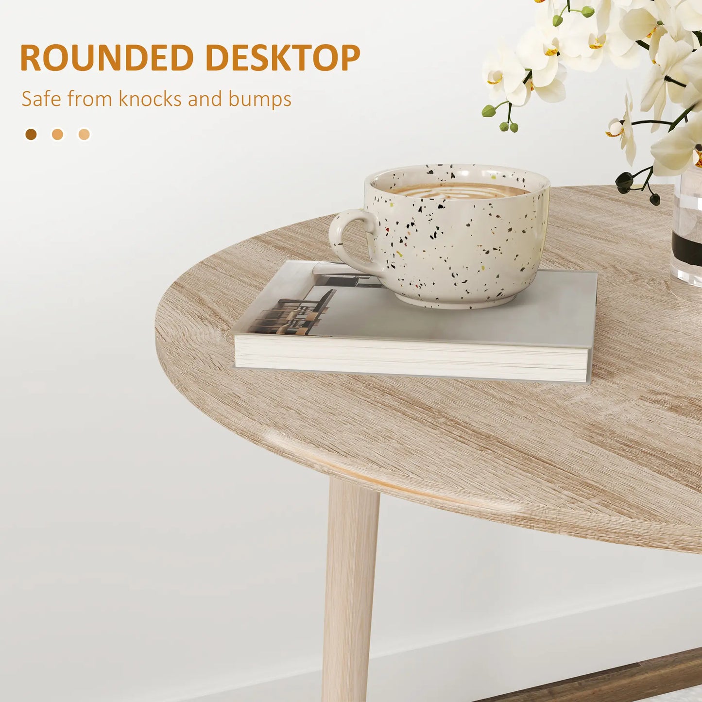 Round Folding Dining Table, Drop Leaf Kitchen Table, Wood Legs, Oak Dining Tables at Gallery Canada
