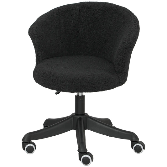 Armless Office Chair, Adjustable Height, Swivel Wheels, Mid Back, Black Task Chairs Black at Gallery Canada