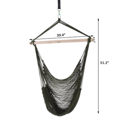 Portable Hammock Chair, Hanging Swing for Outdoor, Army Green Hammock Swings at Gallery Canada