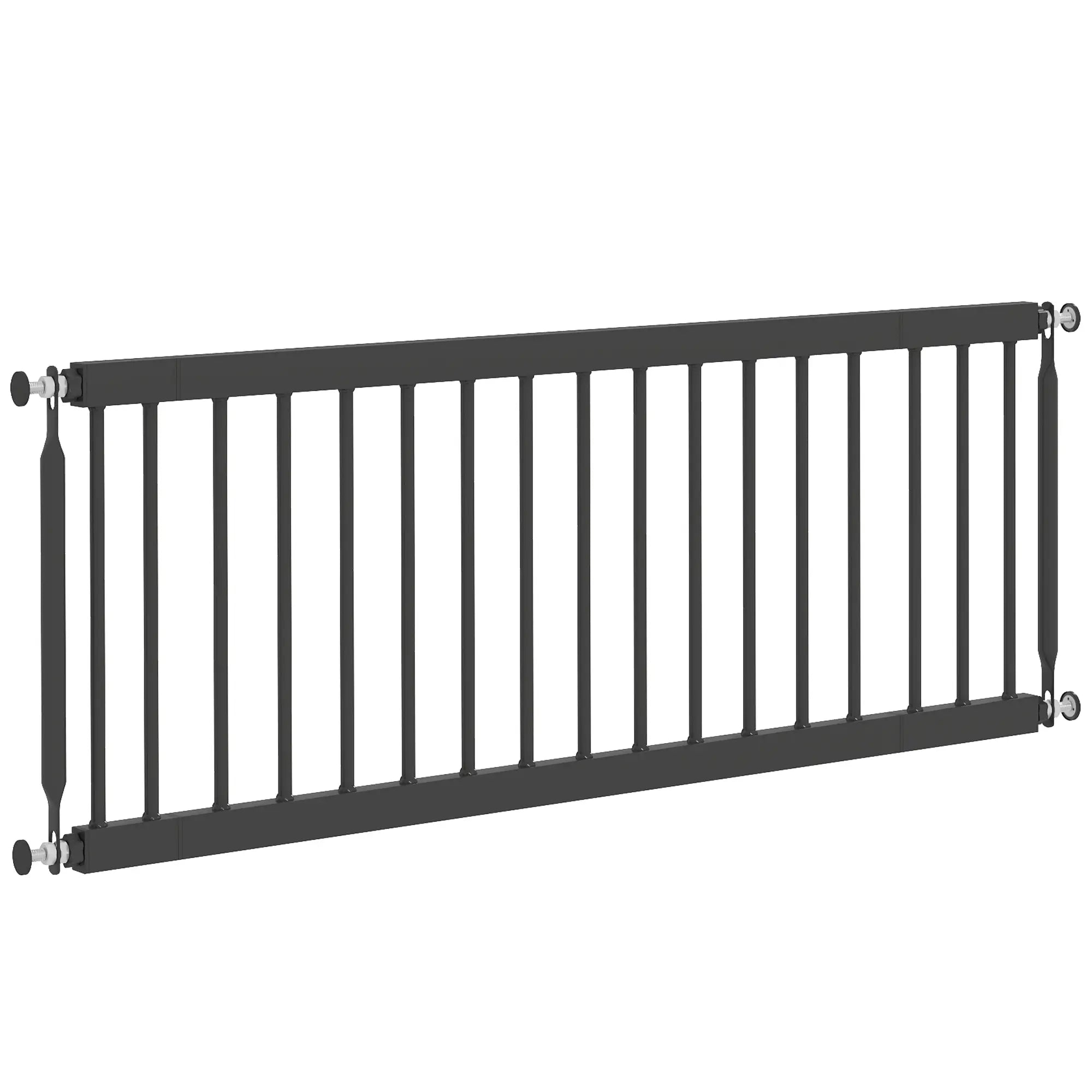 26"-37" Dog Gate, Adjustable Pet Gate, 14" Tall, Black Pet Gates Black at Gallery Canada
