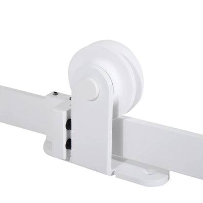 6FT Sliding Barn Door Track Kit, Heavy Duty, Fits 36" Door, White Door Hardware at Gallery Canada