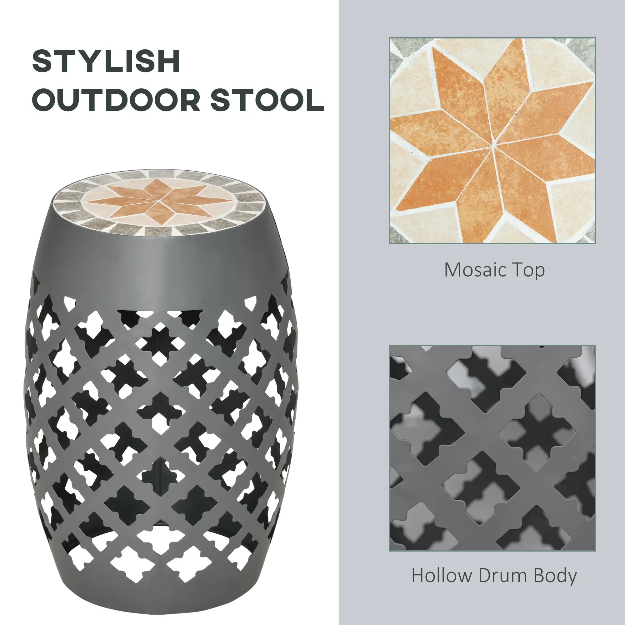 Ceramic Garden Stool, 12