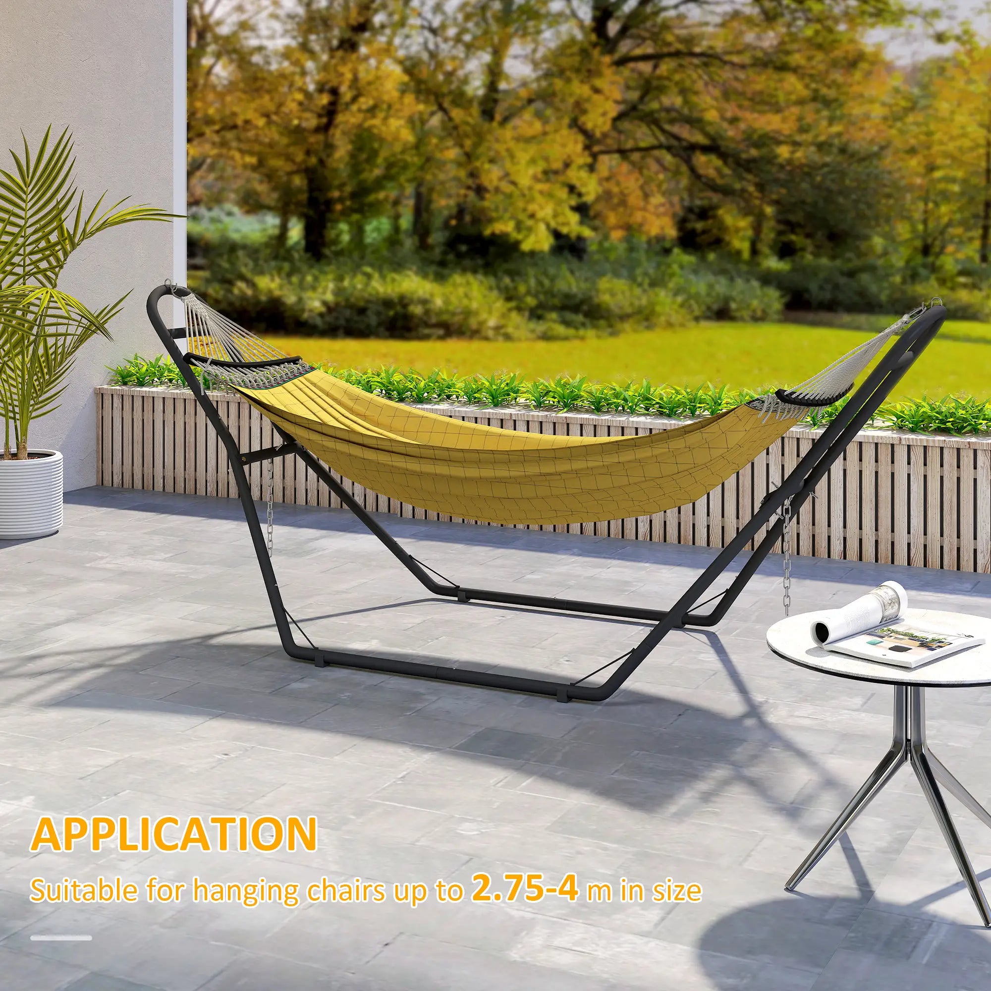 Steel Hammock Stand, Adjustable Height, 109.4