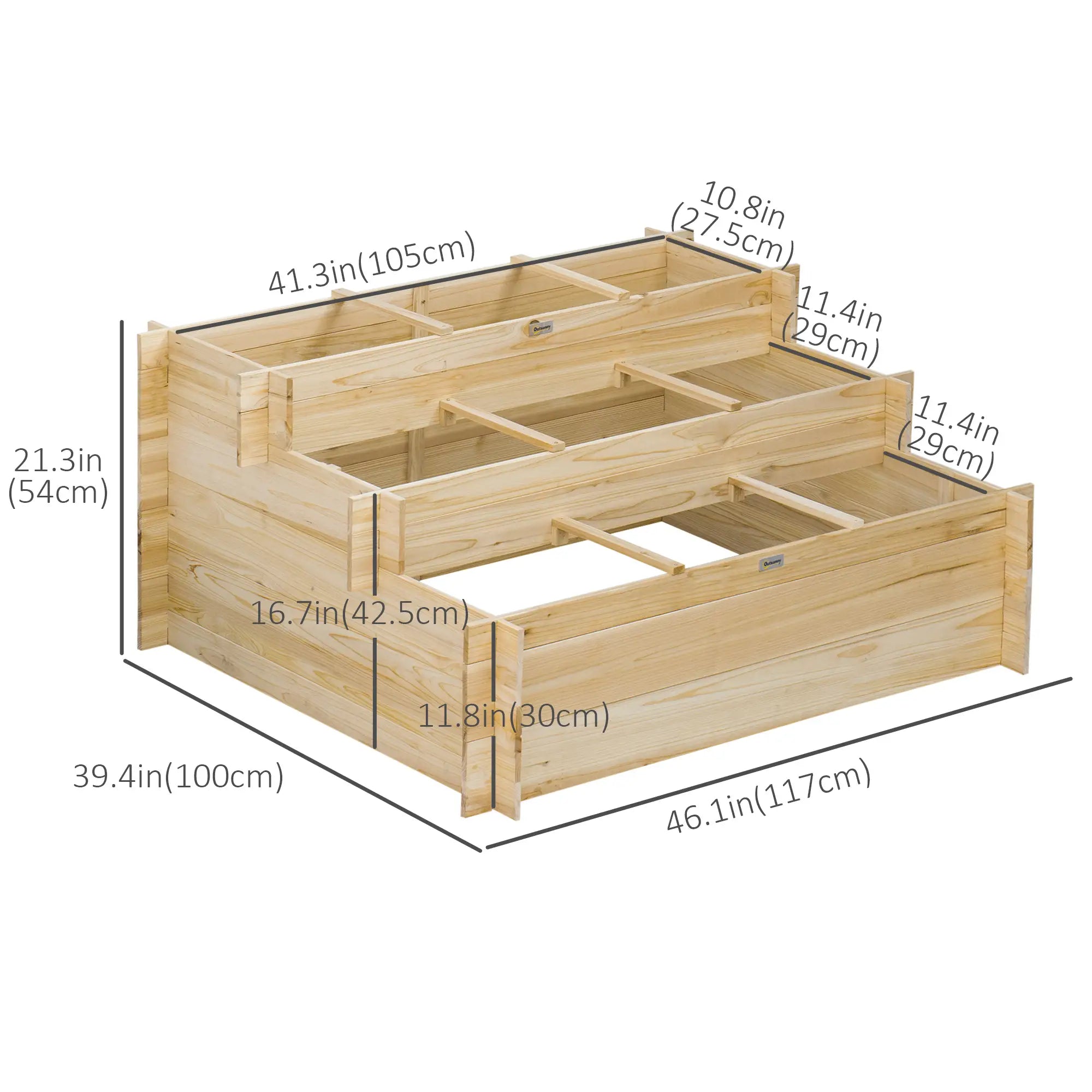 3 Tier Raised Garden Bed, 9 Grow Grids, Bed Liner, Outdoor Raised Garden Beds at Gallery Canada