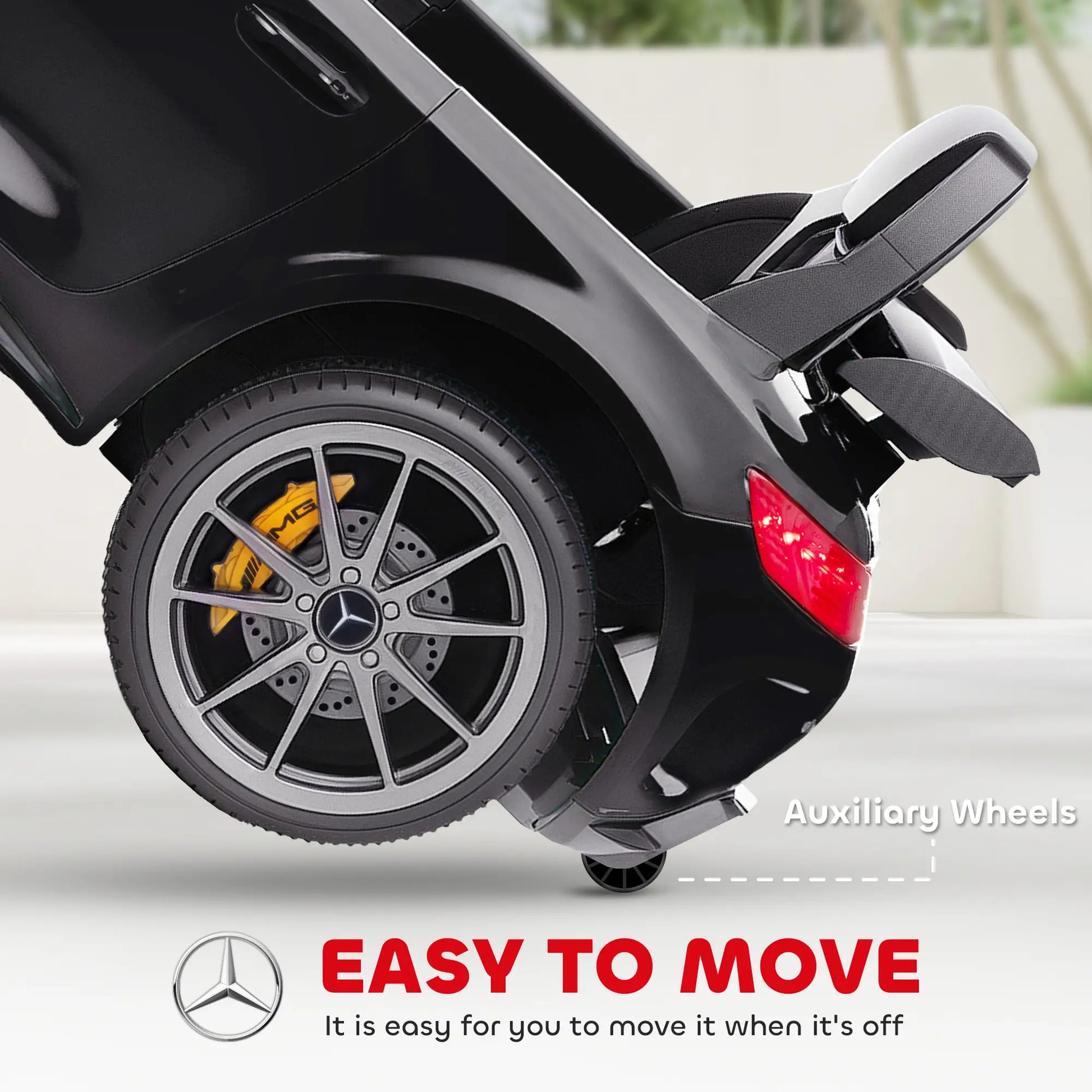 12V Battery Powered Kids Electric Car, Remote, Lights, Music Horn, Black Electric Toy Cars at Gallery Canada