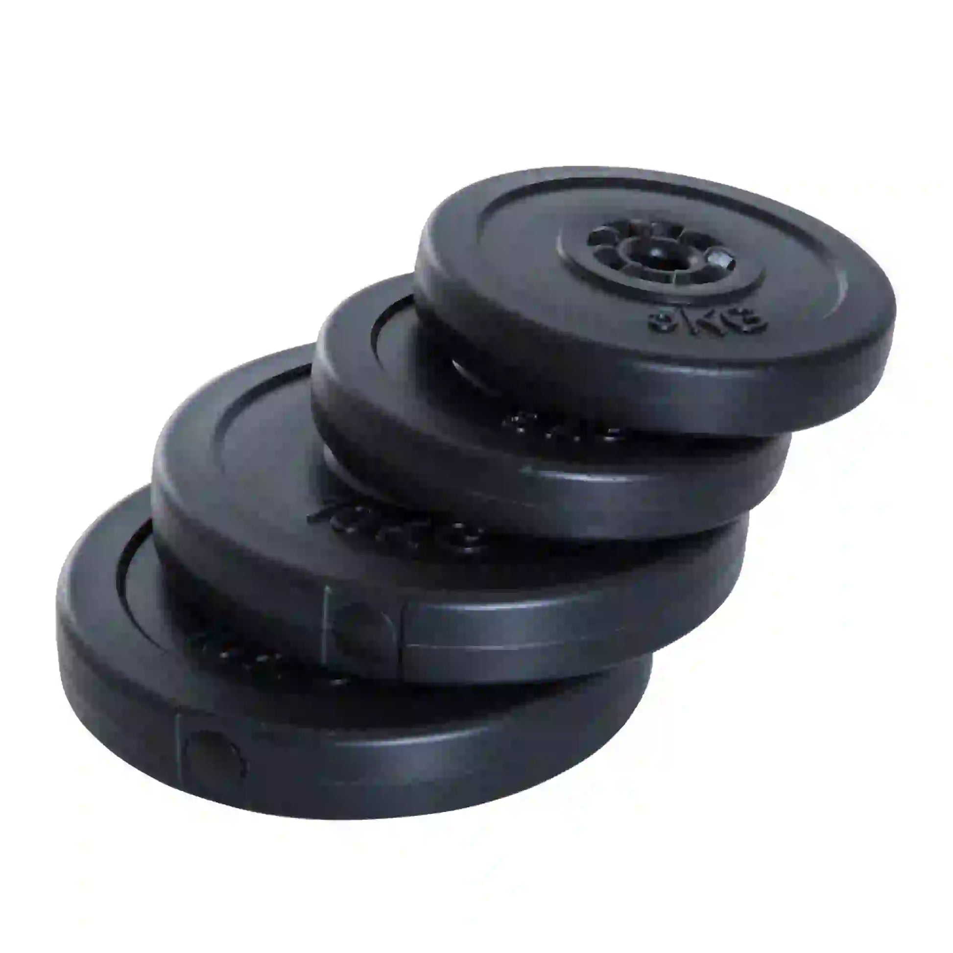 4 Piece Dumbbell Weight Plates Set, 2 x 11lbs and 2 x 22lbs, Black Dumbbells & Barbells at Gallery Canada