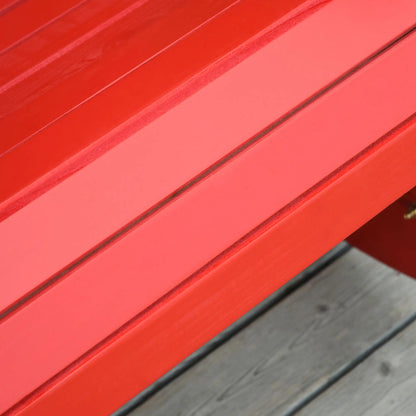 Wooden Adirondack Rocking Chair, Red Outdoor Rocking Chairs at Gallery Canada
