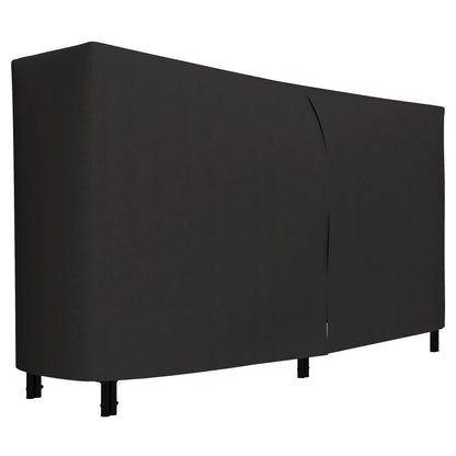 6ft Outdoor Firewood Rack with Cover, Adjustable Log Holder, Black Firewood Racks Black at Gallery Canada