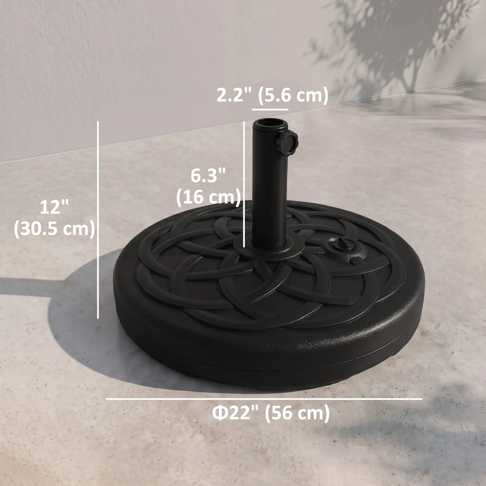 77 lb Heavy Duty Patio Umbrella Base, 22