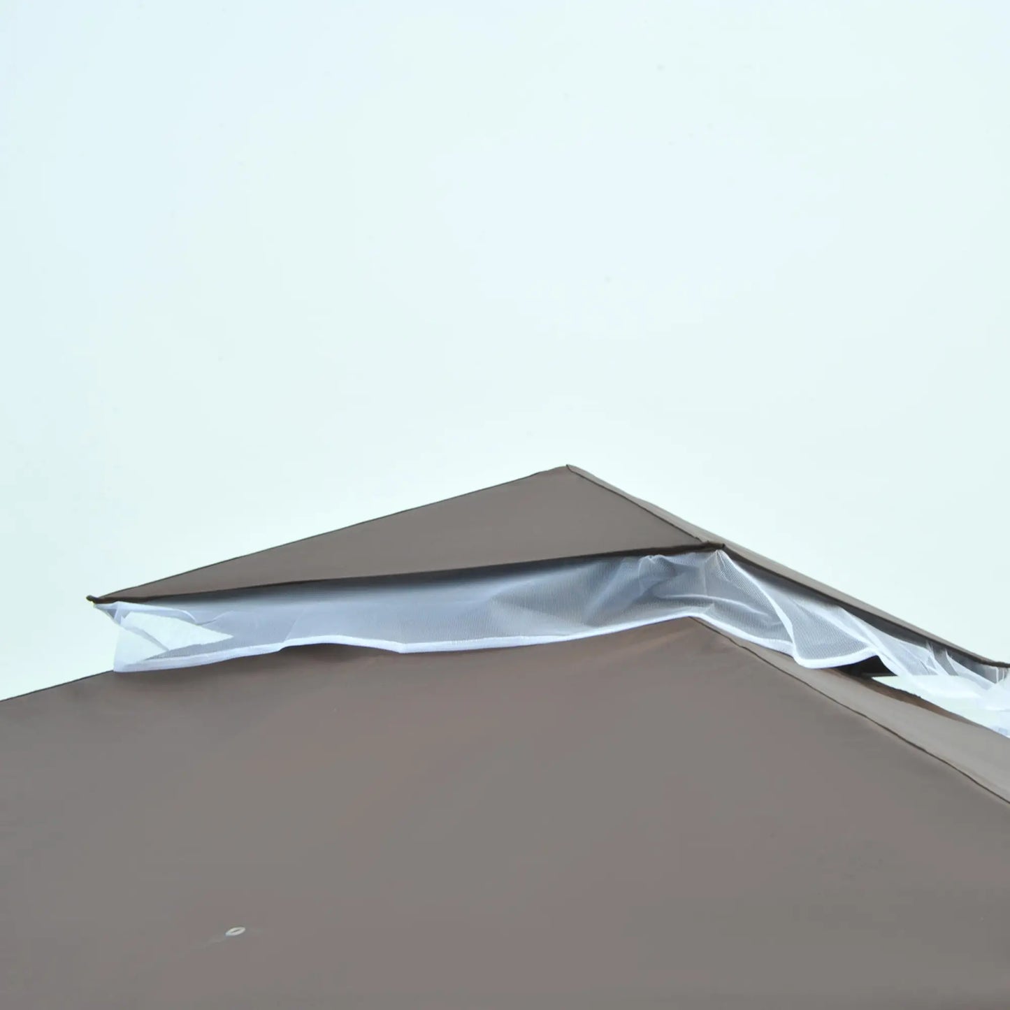 10' x 10' Garden Gazebo, Double Tier Canopy, Sunshade Tent, Anti-UV Roof, Metal Frame, Coffee Gazebos at Gallery Canada