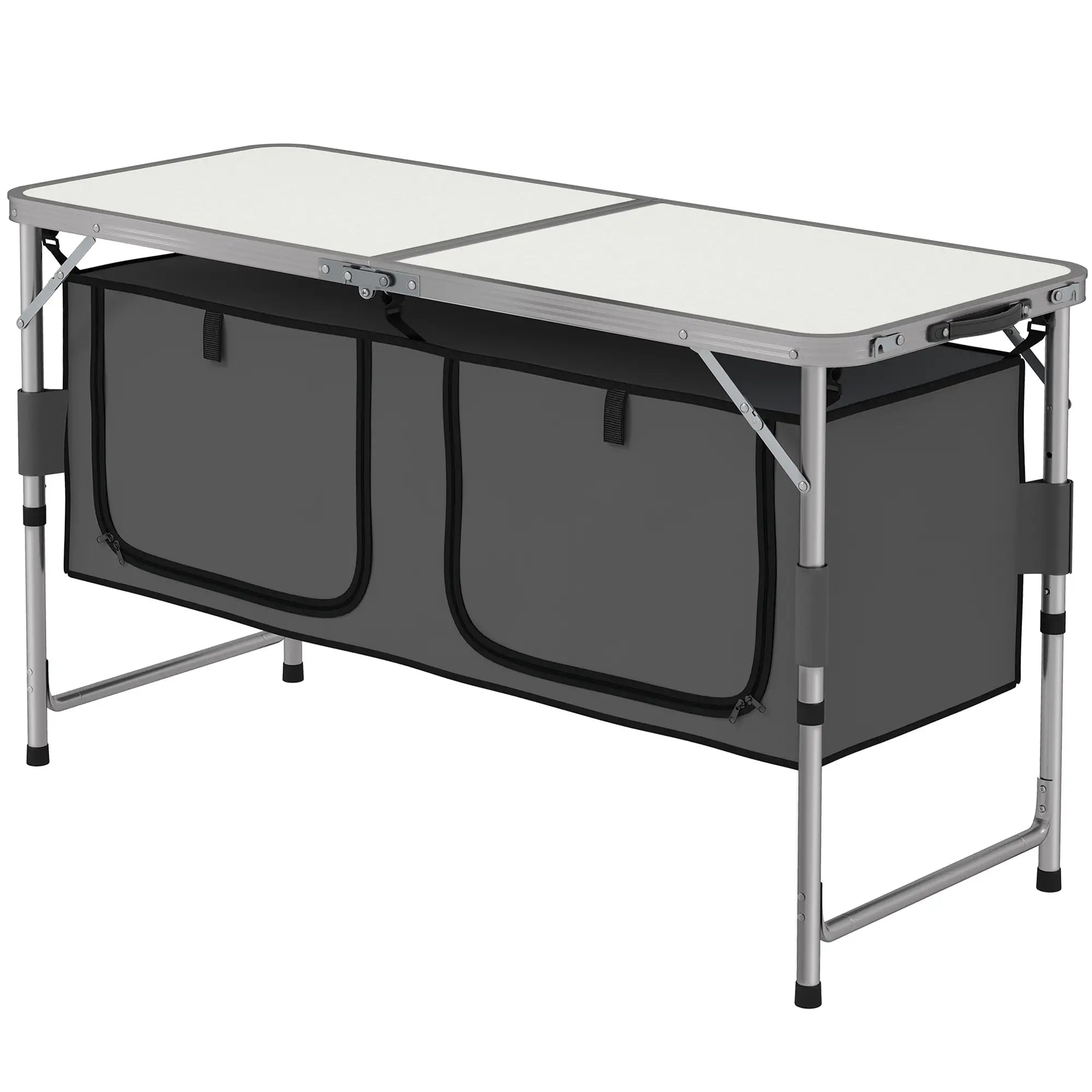 Adjustable Height Aluminum Folding Picnic Table, Outdoor Camping Picnic Tables & Camping Chairs at Gallery Canada