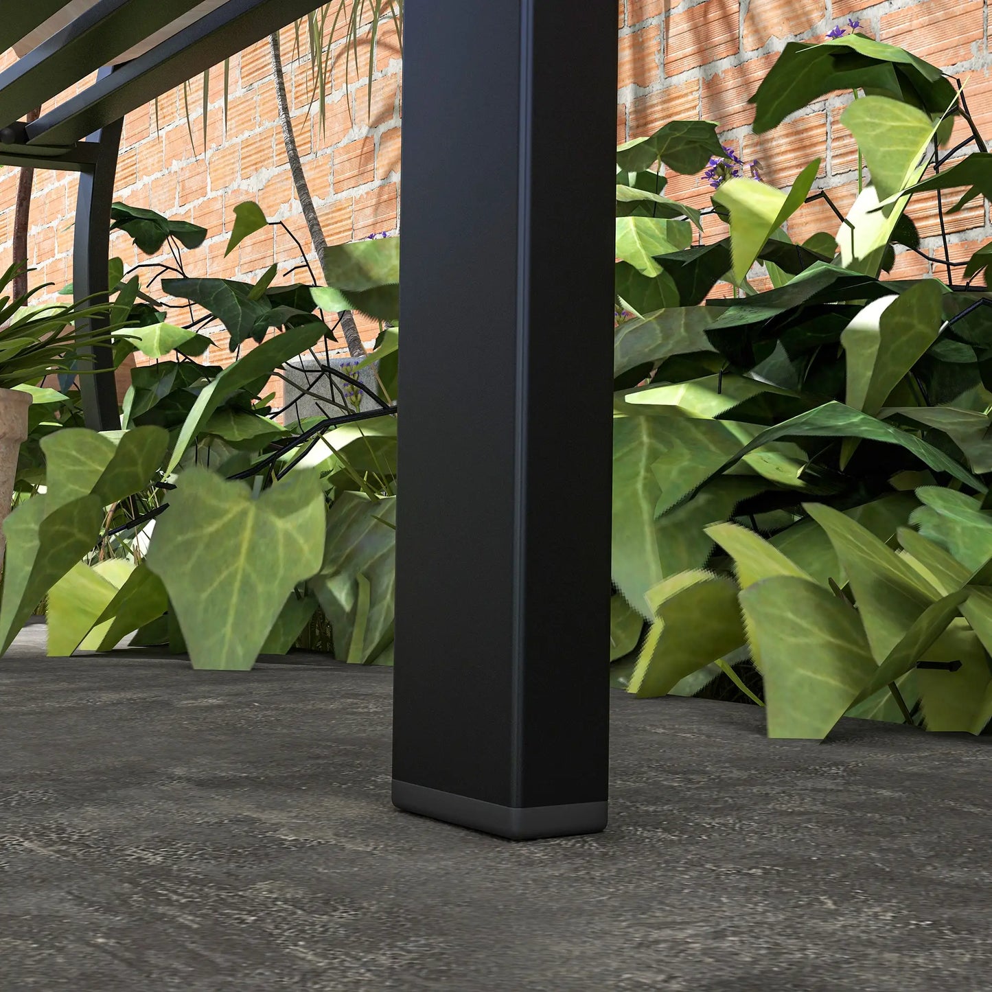 49" Metal Outdoor Bench, Curved Arms, Slatted Seat, Patio, Backyard, Lawn Outdoor Benches at Gallery Canada