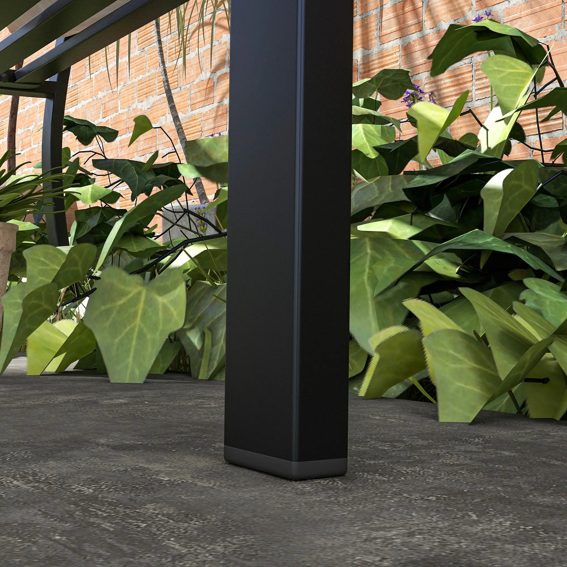 49" Metal Outdoor Bench, Curved Arms, Slatted Seat, Patio, Backyard, Lawn Outdoor Benches at Gallery Canada