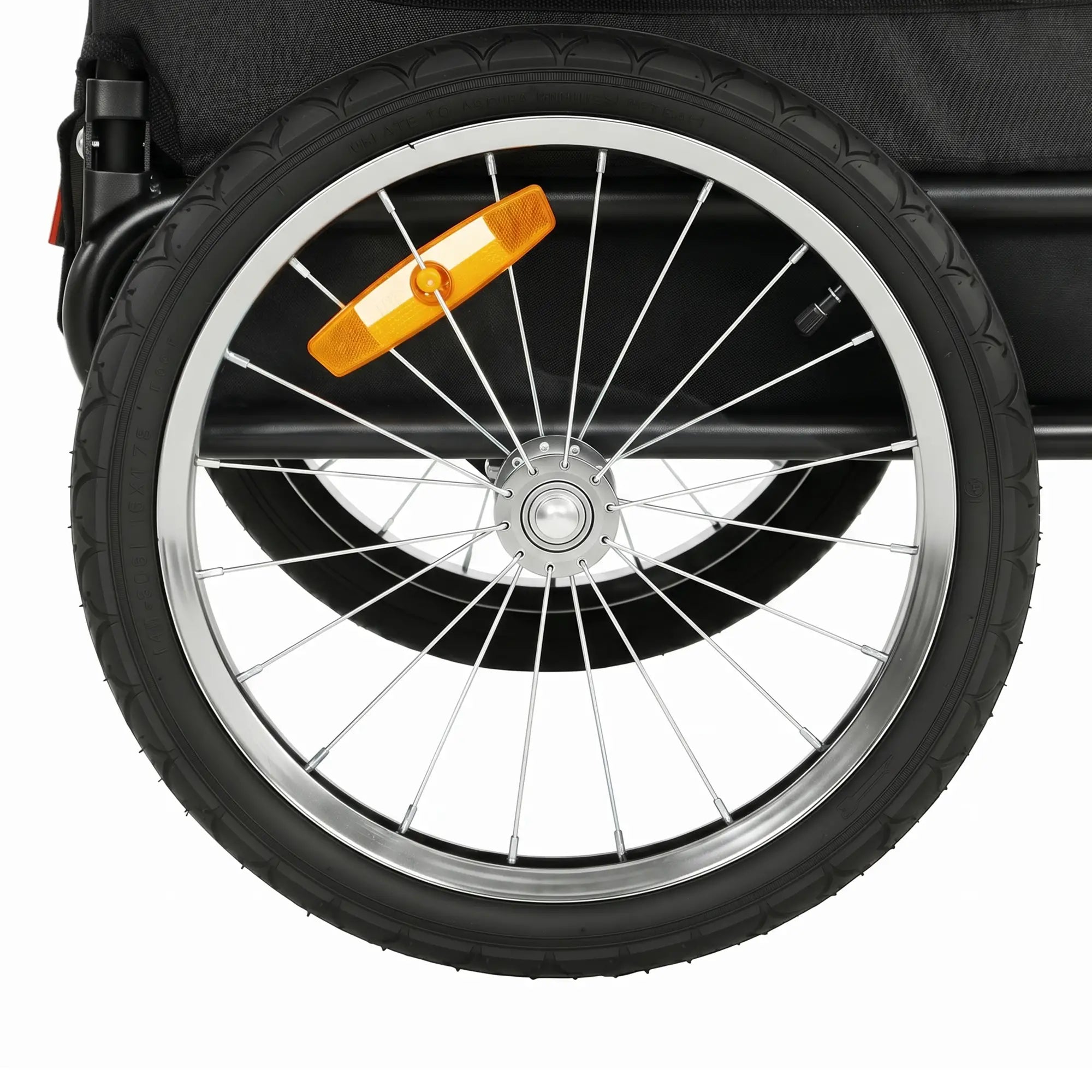 2-in-1 Dog Bike Trailer, Stroller With Reflectors Flag, Grey Dog Bike Trailers & Strollers at Gallery Canada
