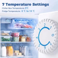 2.6 Cu Ft Mini Fridge, Compact Refrigerator, White