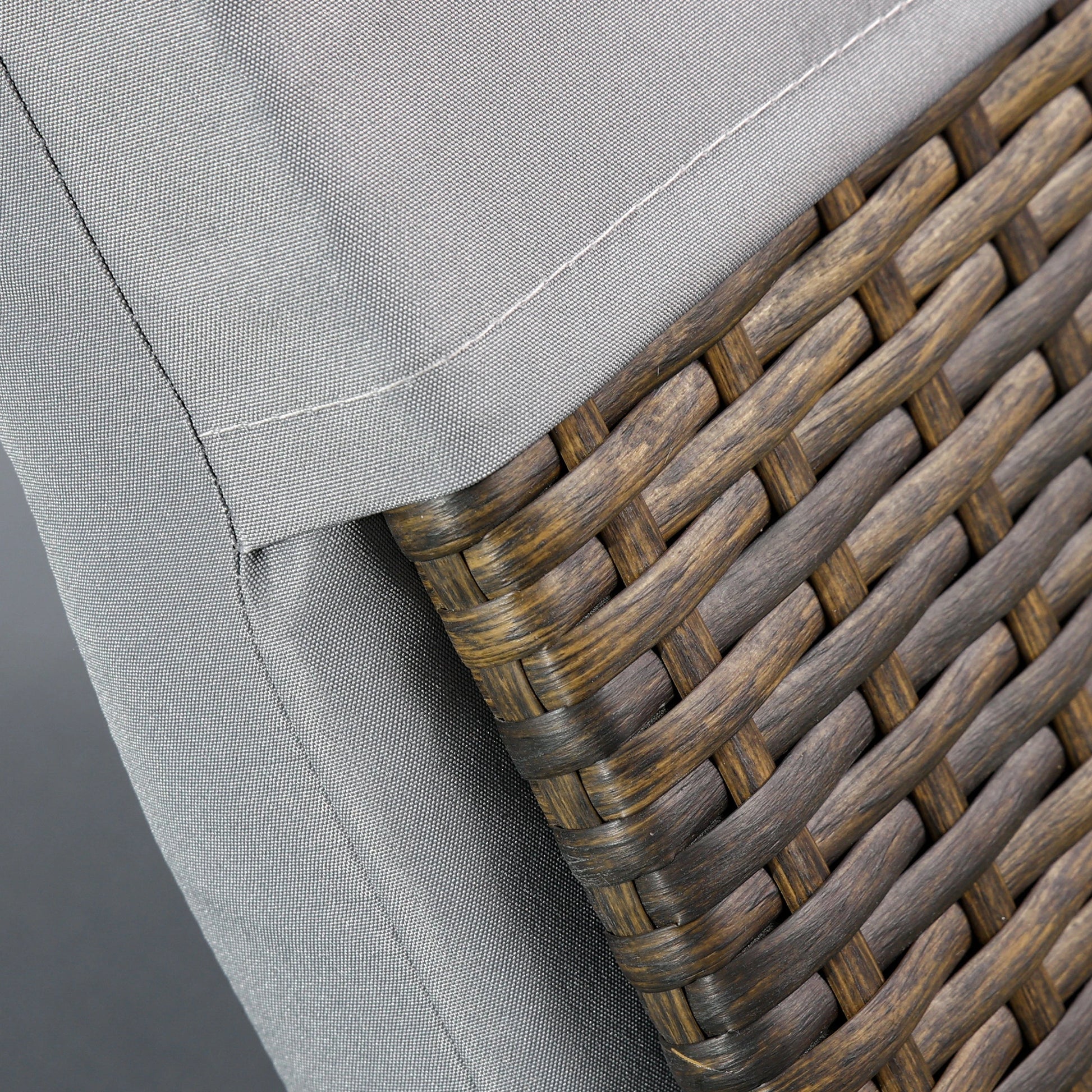 Wicker Patio Lounger, Outdoor S Shape Recliner, Adjustable Backrest, Grey Chaise Loungers at Gallery Canada