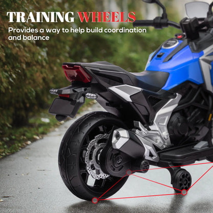 12V Ride on Motorbike for Kids, for 3-6 Years, Blue Electric Motorcycles at Gallery Canada