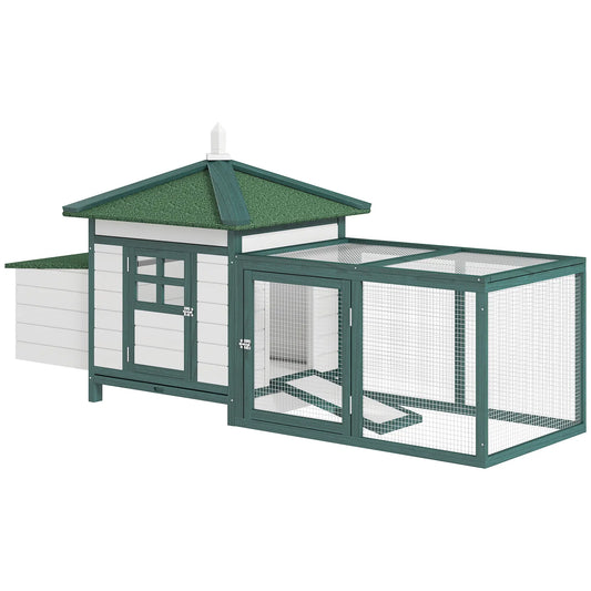 77 Chicken Coop, Rabbit Hutch, Poultry Cage, Outdoor, Green Chicken Coops Green at Gallery Canada