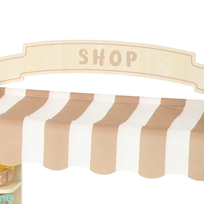 Ensemble de jeu d'épicerie en bois, 61 accessoires, nourriture jouet, caisse enregistreuse
